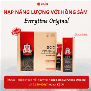 Nước Hồng Sâm Everytime Original - Năng lượng mỗi ngày từ JungKwanJang Chính Phủ Hàn Quốc