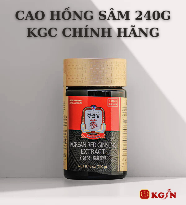 Cao hồng sâm chính hãng kgc