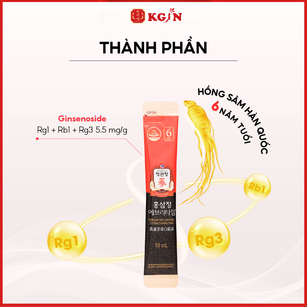 Nước hồng sâm kgc