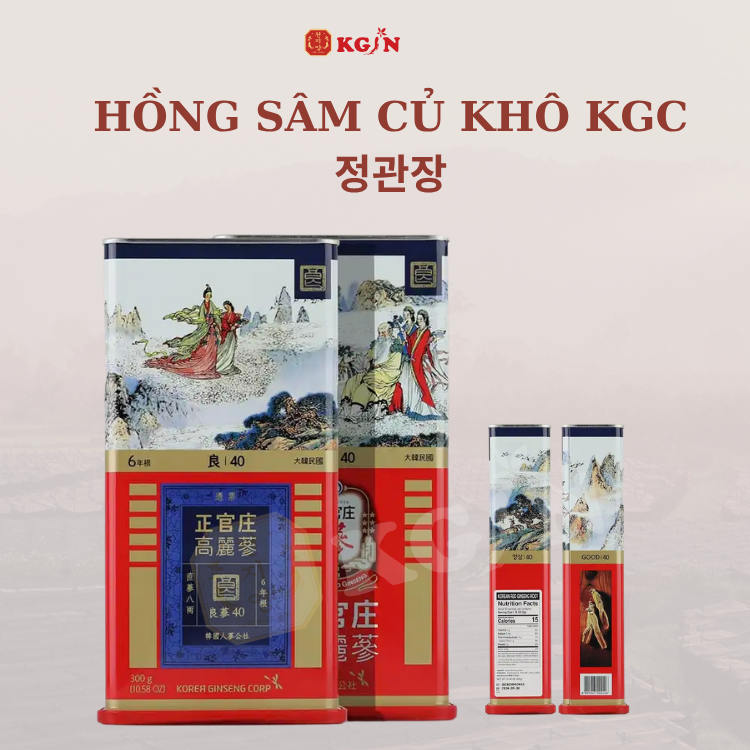 Hồng Sâm củ khô KGC Hàn Quốc chính hãng tại KGIN