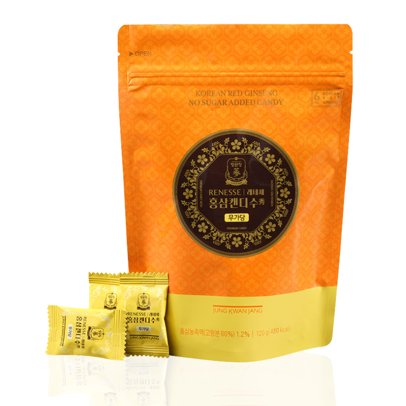 Kẹo Hồng Sâm Không Đường KGC 120g